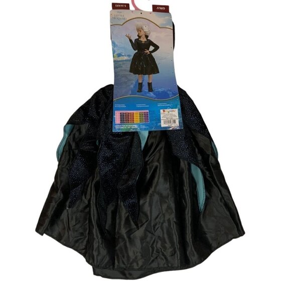 Disney The Little Mermaid Ursula Girls Costume Dress Size Small (6/6X) Black & T - Picture 1 of 3